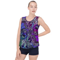 Ignatius Bubble Hem Chiffon Tank Top by MRNStudios