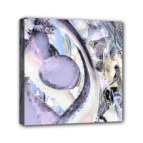 Landslide Baby Blue Mini Canvas 6  X 6  (stretched) by MRNStudios