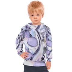Landslide Baby Blue Kids  Hooded Pullover by MRNStudios