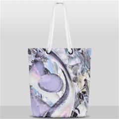 Landslide Baby Blue Full Print Rope Handle Tote (small) by MRNStudios
