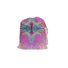 Indian Summer I Drawstring Pouch (small) by kaleidomarblingart