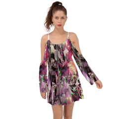 Combat Drops Kimono Sleeves Boho Dress by MRNStudios