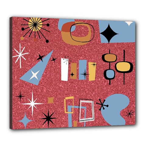 50s Canvas 24  X 20  (stretched) by NerdySparkleGoth