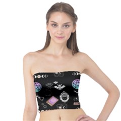 Witch Goth Pastel Pattern Tube Top by NerdySparkleGoth