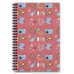 50s Small Print 5 5  X 8 5  Notebook by NerdySparkleGoth