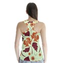 Folk flowers pattern Racer Back Sports Top View2