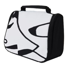 Black And White Abstract Linear Decorative Art Full Print Travel Pouch (small) by dflcprintsclothing