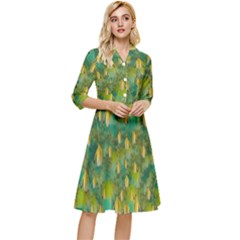 Love To The Flowers And Colors In A Beautiful Habitat Classy Knee Length Dress by pepitasart
