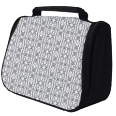 Modern Tribal Black And White Ornate Stripes Full Print Travel Pouch (big) by dflcprintsclothing