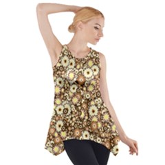Flower Bomb 3b Side Drop Tank Tunic by PatternFactory