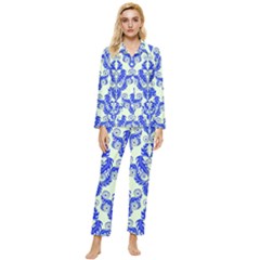 Great Vintage Pattern D Womens  Long Sleeve Pocket Pajamas Set by PatternFactory