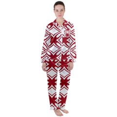 Pattern 6-21-4b Satin Long Sleeve Pajamas Set by PatternFactory