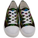 Peacock-feathers-plumage-pattern Men s Low Top Canvas Sneakers View1