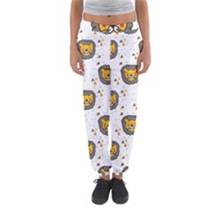 Lion Heads Pattern Design Doodle Women s Jogger Sweatpants by Sapixe