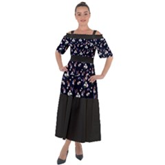 Cb-019 Shoulder Straps Boho Maxi Dress  by flowerland
