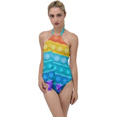 Pop It Pattern Go With The Flow One Piece Swimsuit by Daria3107
