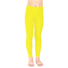 Soft Pattern Yellow Kids  Leggings by PatternFactory