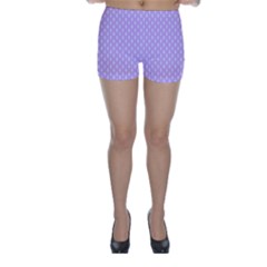 Soft Pattern Lilac Skinny Shorts by PatternFactory