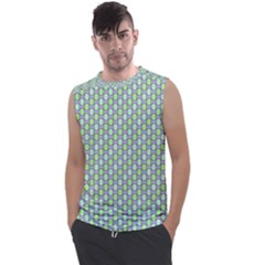 Soft Pattern Aqua Men s Regular Tank Top by PatternFactory
