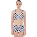 Sketchy Style Black Birds Motif Pattern Work It Out Gym Set View1