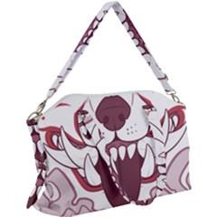 Kitsune Mask Canvas Crossbody Bag by mindnmint