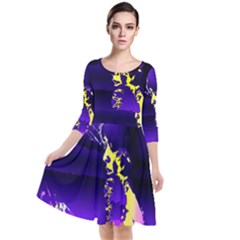 Garth Quarter Sleeve Waist Band Dress by MRNStudios