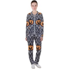 Pumpkin Pattern Casual Jacket And Pants Set by NerdySparkleGoth