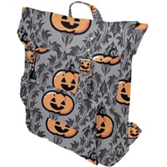 Pumpkin Pattern Buckle Up Backpack by NerdySparkleGoth