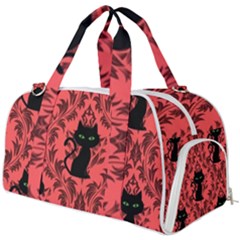 Cat Pattern Burner Gym Duffel Bag by NerdySparkleGoth