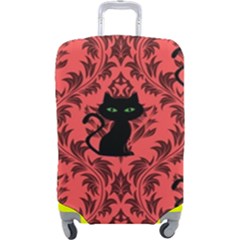 Cat Pattern Luggage Cover (large) by NerdySparkleGoth