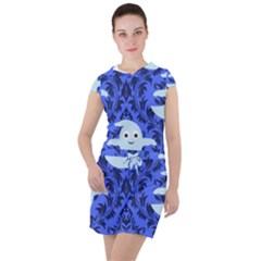 Ghost Pattern Drawstring Hooded Dress by NerdySparkleGoth