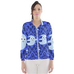 Ghost Pattern Women s Windbreaker by NerdySparkleGoth