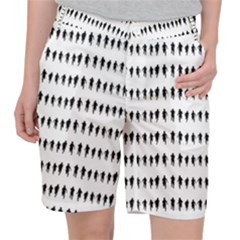 Athletic Running Graphic Silhouette Pattern Pocket Shorts by dflcprintsclothing