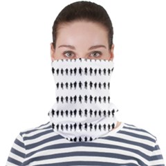 Athletic Running Graphic Silhouette Pattern Face Seamless Bandana (adult) by dflcprintsclothing