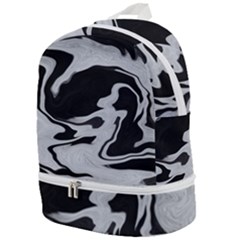 Black And White Zip Bottom Backpack by kiernankallan