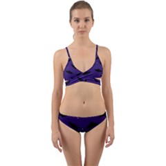 Bats In The Starry Sky Wrap Around Bikini Set by SychEva