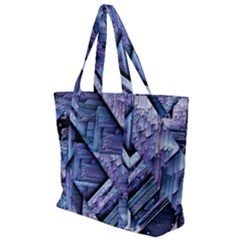 Different Volumes Zip Up Canvas Bag by MRNStudios