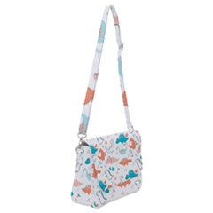Funny Dinosaurs Kids Shoulder Bag With Back Zipper by SychEva