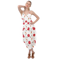 Slices Of Red And Juicy Watermelon Layered Bottom Dress by SychEva