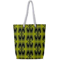 Digital Floral Full Print Rope Handle Tote (small) by Sparkle