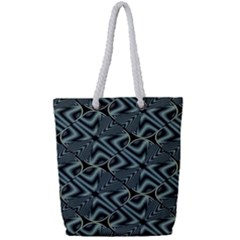 Modern Illusion Full Print Rope Handle Tote (small) by Sparkle