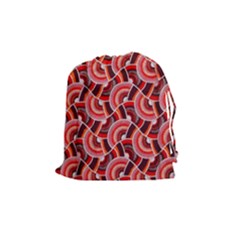Digital Waves Drawstring Pouch (medium) by Sparkle