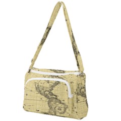 Map-vintage-old-ancient-antique Front Pocket Crossbody Bag by Sudhe