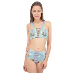Roma-landmark-landscape-italy-rome Cage Up Bikini Set by Sudhe