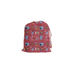 50s Red Drawstring Pouch (xs) by NerdySparkleGoth