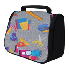 80s And 90s School Pattern Full Print Travel Pouch (small) by NerdySparkleGoth