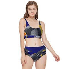Science-fiction-sci-fi-sci-fi-logo Frilly Bikini Set by Sudhe