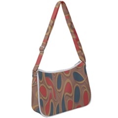 Background-abstract-non-seamless Zip Up Shoulder Bag by Sudhe