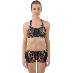 Tiger-predator-abstract-feline Back Web Gym Set by Sudhe