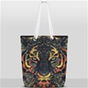 Tiger-predator-abstract-feline Full Print Rope Handle Tote (Small) View1